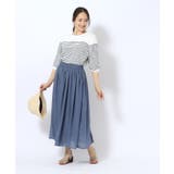 【歩くたび揺れる】上品な透け感カラーボイルスカート | SHOO・LA・RUE | 詳細画像12