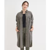 【S-LL】ロングシーズン活躍 デニムシャツワンピース | SHOO・LA・RUE | 詳細画像1 