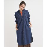 【S-LL】ロングシーズン活躍 デニムシャツワンピース | SHOO・LA・RUE | 詳細画像9 