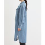 【S-LL】ロングシーズン活躍 デニムシャツワンピース | SHOO・LA・RUE | 詳細画像14 