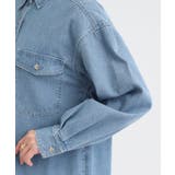 【S-LL】ロングシーズン活躍 デニムシャツワンピース | SHOO・LA・RUE | 詳細画像17 