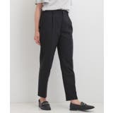 ブラック(019) | 【洗濯機可/S-3L/美脚シルエット】きちんと見えする ソフトスティックパンツ | SHOO・LA・RUE