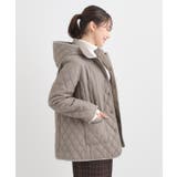 【撥水/フード取り外し可】サッと羽織れる ダイヤ柄キルトジャケット | SHOO・LA・RUE | 詳細画像16 