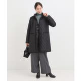 自然にくびれる あったかダイヤ柄キルトコート | SHOO・LA・RUE | 詳細画像14