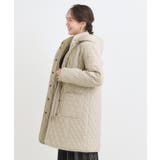 自然にくびれる あったかダイヤ柄キルトコート | SHOO・LA・RUE | 詳細画像17