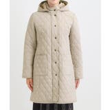 自然にくびれる あったかダイヤ柄キルトコート | SHOO・LA・RUE | 詳細画像23