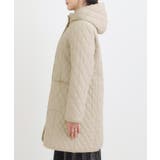 自然にくびれる あったかダイヤ柄キルトコート | SHOO・LA・RUE | 詳細画像24