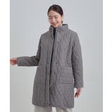 自然にくびれる あったかダイヤ柄キルトコート | SHOO・LA・RUE | 詳細画像4