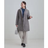 自然にくびれる あったかダイヤ柄キルトコート | SHOO・LA・RUE | 詳細画像7