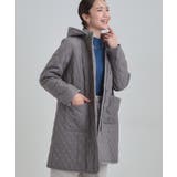 自然にくびれる あったかダイヤ柄キルトコート | SHOO・LA・RUE | 詳細画像38