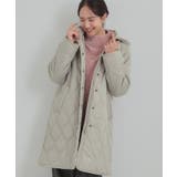 モカブラウン(042) | 【撥水/フード取り外し可】冬に嬉しいこだわり満載 ひょうたん柄キルトコート | SHOO・LA・RUE