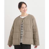 ノーカラーリバーシブル中綿ブルゾン | SHOO・LA・RUE | 詳細画像8