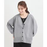 【洗える/毛玉レス】表面がきれいなVネックカーディガン | SHOO・LA・RUE | 詳細画像1 