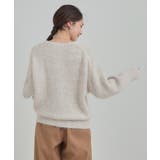 【洗濯機可/S-LL】上品にキラリと華やぐ スパンコールニット | SHOO・LA・RUE | 詳細画像3 