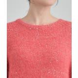 【洗濯機可/S-LL】上品にキラリと華やぐ スパンコールニット | SHOO・LA・RUE | 詳細画像21 