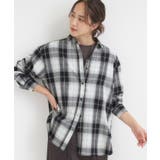 ブラック(019) | 【洗濯機可/S-LL】程よいゆとりと抜け感 大人のチェックシャツ | SHOO・LA・RUE
