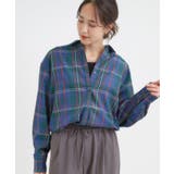 グリーン(024) | 【洗濯機可/S-LL】程よいゆとりと抜け感 大人のチェックシャツ | SHOO・LA・RUE