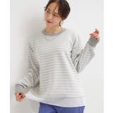 グレー(012) | 【S-LL/体型カバー】気負わず着られる ジャカード裾フェイクトップス | SHOO・LA・RUE