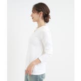 【S-LL】1枚でも、重ね着にも ワイドテレコ クルーネックインナー | SHOO・LA・RUE | 詳細画像2 