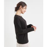 【S-LL】1枚でも、重ね着にも ワイドテレコ クルーネックインナー | SHOO・LA・RUE | 詳細画像6 