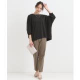 さらっとしたタッチ ゆるシルエットが心地よいドルマントップス | SHOO・LA・RUE | 詳細画像3