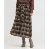 【S-LL/2WAY】取り外しのできる シャツ腰巻パーツつきチェック柄スカート | SHOO・LA・RUE | 詳細画像1