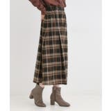 【S-LL/2WAY】取り外しのできる シャツ腰巻パーツつきチェック柄スカート | SHOO・LA・RUE | 詳細画像4