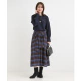 【S-LL/2WAY】取り外しのできる シャツ腰巻パーツつきチェック柄スカート | SHOO・LA・RUE | 詳細画像12