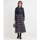 【S-LL/2WAY】取り外しのできる シャツ腰巻パーツつきチェック柄スカート | SHOO・LA・RUE | 詳細画像13