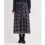 【S-LL/2WAY】取り外しのできる シャツ腰巻パーツつきチェック柄スカート | SHOO・LA・RUE | 詳細画像15