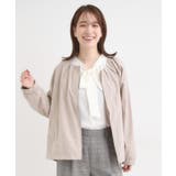 【S-LL】タック使いがこなれ見え ノーカラーブルゾン | SHOO・LA・RUE | 詳細画像9