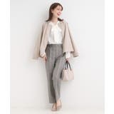 【S-LL】タック使いがこなれ見え ノーカラーブルゾン | SHOO・LA・RUE | 詳細画像11