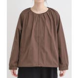 【S-LL】タック使いがこなれ見え ノーカラーブルゾン | SHOO・LA・RUE | 詳細画像13