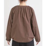 【S-LL】タック使いがこなれ見え ノーカラーブルゾン | SHOO・LA・RUE | 詳細画像24