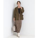 【S-LL/ひんやり】さらっとしたタッチが心地よい ダブルブレストジャケット | SHOO・LA・RUE | 詳細画像7