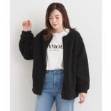 【洗濯機可/S-LL】即サマになる ボアノーカラーブルゾン | SHOO・LA・RUE | 詳細画像1