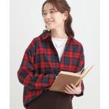 レッド(263) | 【S-LL】柔らかさが癖になる 起毛コットン オーバーサイズシャツ | SHOO・LA・RUE