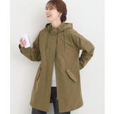 カーキ(027) | 【S-LL/撥水】腰回りをカバーする ロングミリタリーアウター | SHOO・LA・RUE