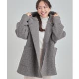 チャコールグレー(014) | スライバーフーディーコート | SHOO・LA・RUE