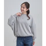ゆったりシルエットの ドロスト裏シャギースウェット | SHOO・LA・RUE | 詳細画像1 