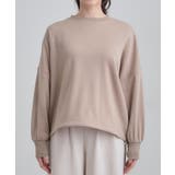 ゆったりシルエットの ドロスト裏シャギースウェット | SHOO・LA・RUE | 詳細画像13 