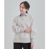 【あったか/S-LL】シンプルだから使いやすい ガゼット付き 裏起毛スウェット | SHOO・LA・RUE | 詳細画像1 