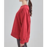 【あったか/S-LL】シンプルだから使いやすい ガゼット付き 裏起毛スウェット | SHOO・LA・RUE | 詳細画像22 