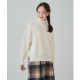 【洗える/ちくちくしにくい/静電気軽減】スウェットライク ハイネックニット | SHOO・LA・RUE | 詳細画像5