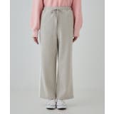 【S-LL】脚のラインをきれいに見せる サイドライン起毛イージーパンツ | SHOO・LA・RUE | 詳細画像9 