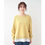 【洗える】一枚で簡単こなれ見え スポンディッシュ 裾レイヤード風ニット | SHOO・LA・RUE | 詳細画像42