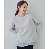 【洗える】一枚で簡単こなれ見え スポンディッシュ 裾レイヤード風ニット | SHOO・LA・RUE | 詳細画像5