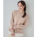 【洗える】一枚で簡単こなれ見え スポンディッシュ 裾レイヤード風ニット | SHOO・LA・RUE | 詳細画像3