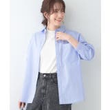 サックスブルー(090) | 【洗える/S-LL】シーズン問わず合わせやすい ベーシックカラーシャツ | SHOO・LA・RUE