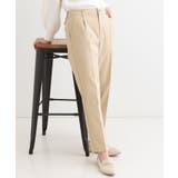 ベージュ(052) | 【洗える/SS-3L/美脚シルエット】ソフトスティックパンツ | SHOO・LA・RUE